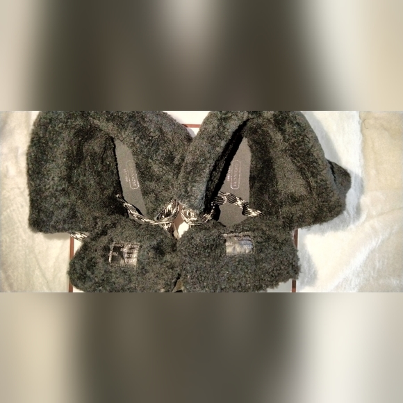 Coach Signature Patterned Black and Grey Tailor Hiking Boots Size 7.5 - Picture 8 of 12